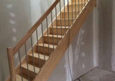 Pose escaliers bois